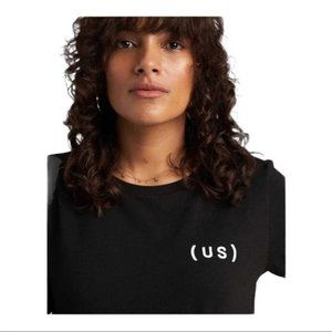 Universal Standard Tee Rex Black Logo Short Sleeve T-Shirt xs